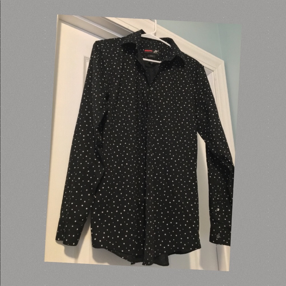 Stylish Star Print Dress Shirt